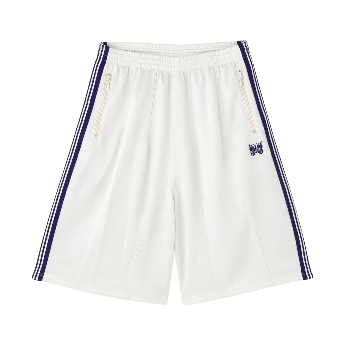 니들스 x LHP H.D. 트랙 팬츠 쇼츠 폴리 스무스 화이트(Needles x LHP H.D. Track Pants Shorts Poly Smooth White)