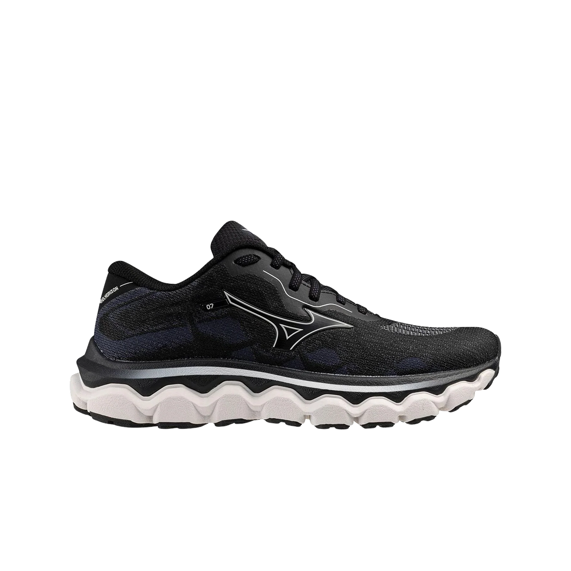 J1GD242673 (W) Mizuno Wave Horizon 7 Black Nimbus Cloud