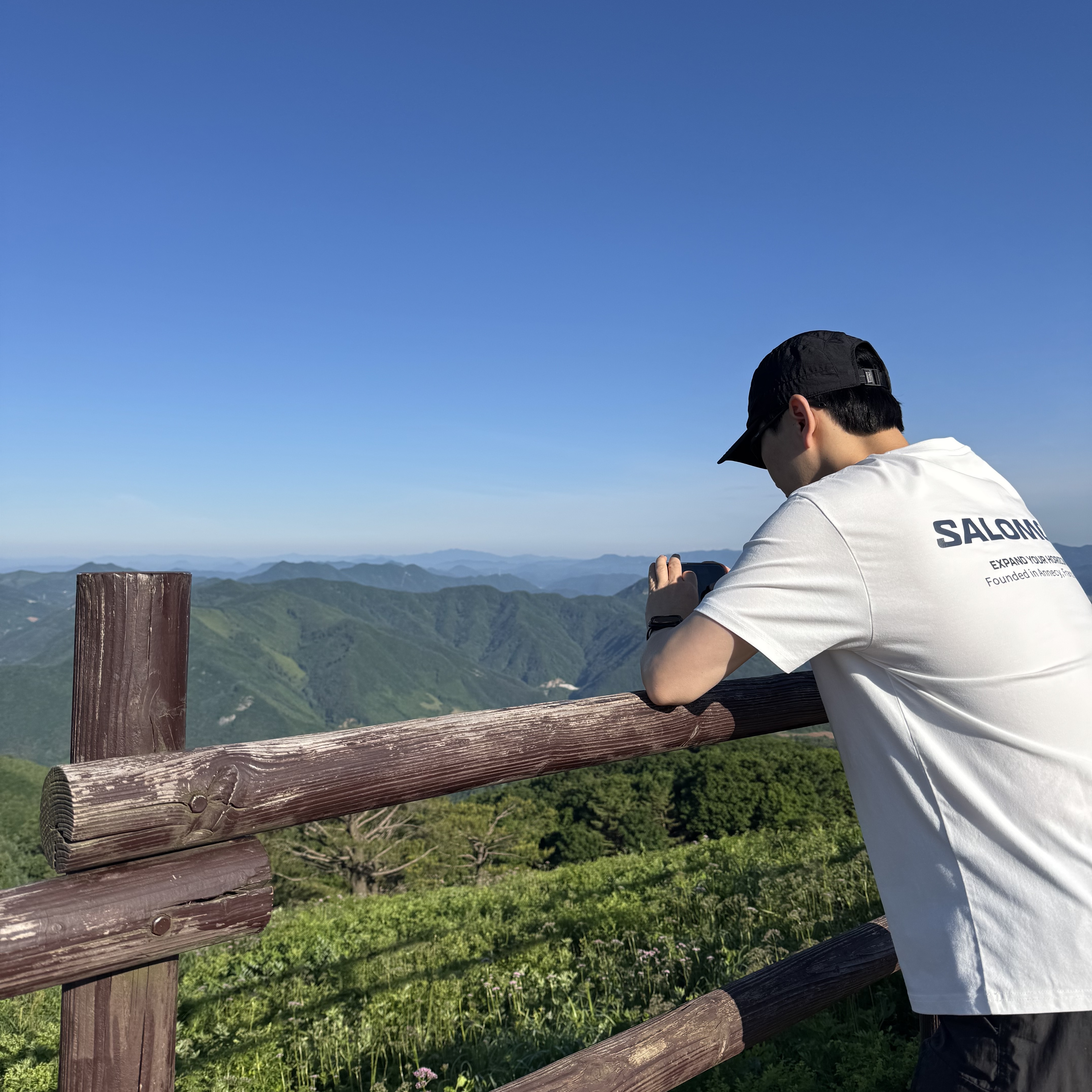 Salomon Link Camp Cap Black 착용 스타일 - 1