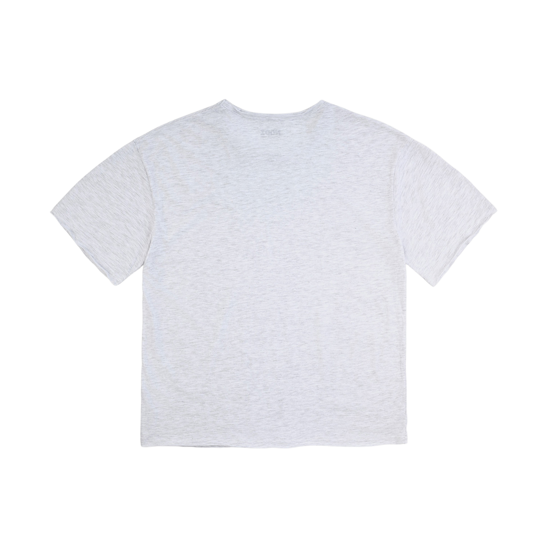 노디 코튼 30수 라운드 넥 크롭 티 헤더 그레이(NODI Cotton 30S Round Neck Crop Tee Heather Gray) - 2