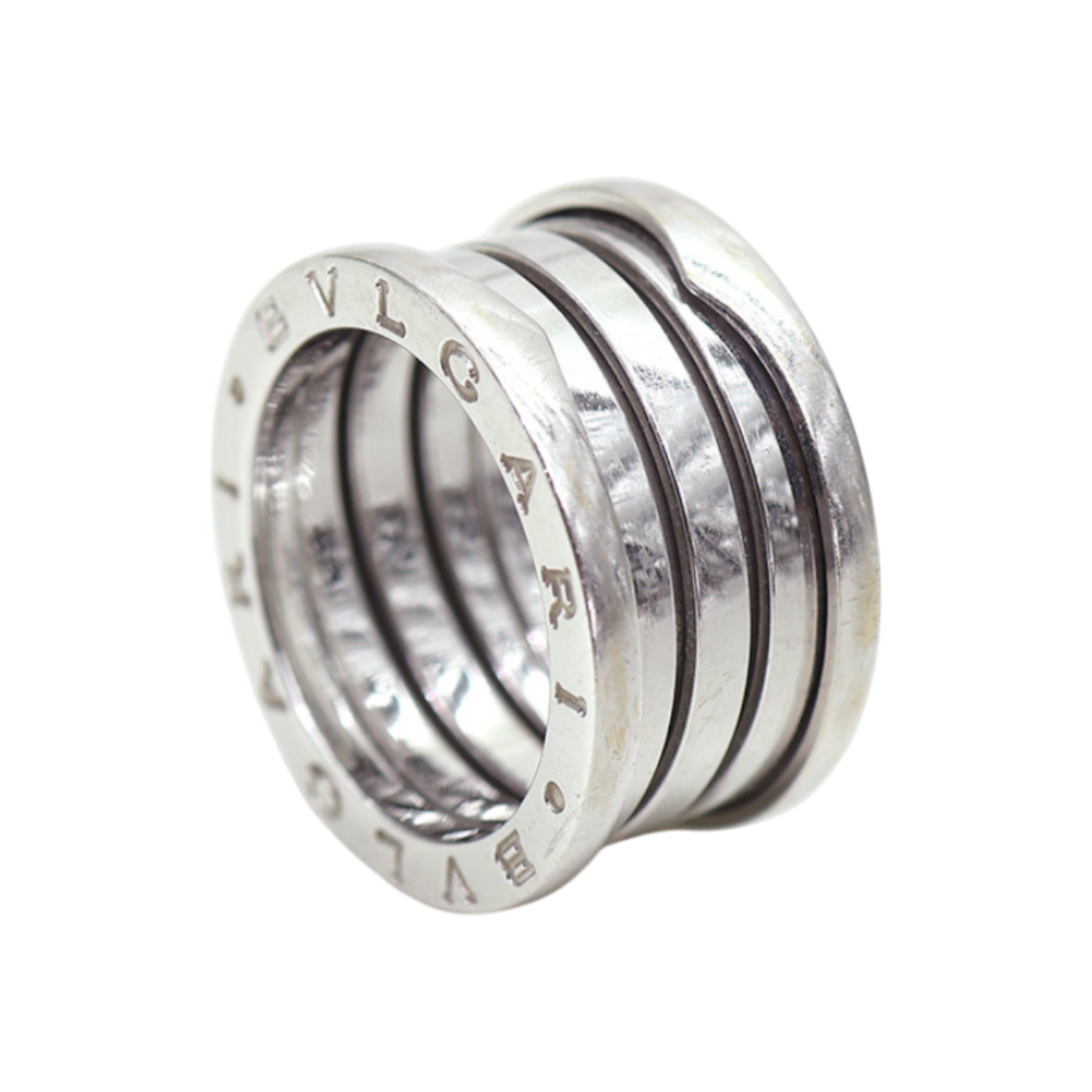 불가리 346594 18K 화이트 골드 비제로원 4밴드 링 반지 51호(Bulgari 346594 18K White Gold B.Zero1 4-Band Ring) - 1