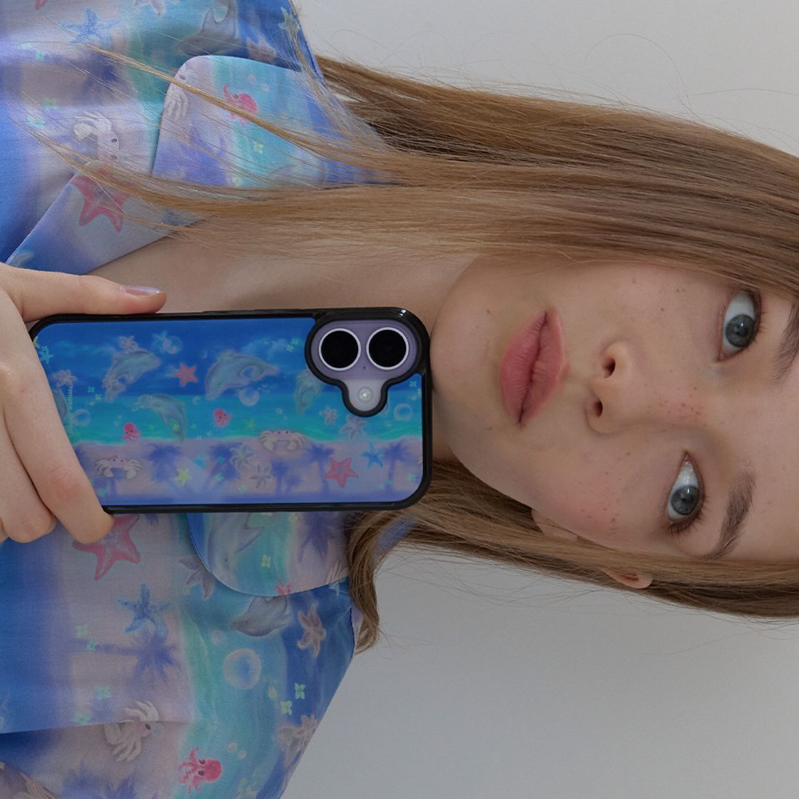 뮤즈무드 돌핀 비치 에폭시 휴대폰 케이스(Musemood Dolphin Beach Epoxy Phone Case) - 3