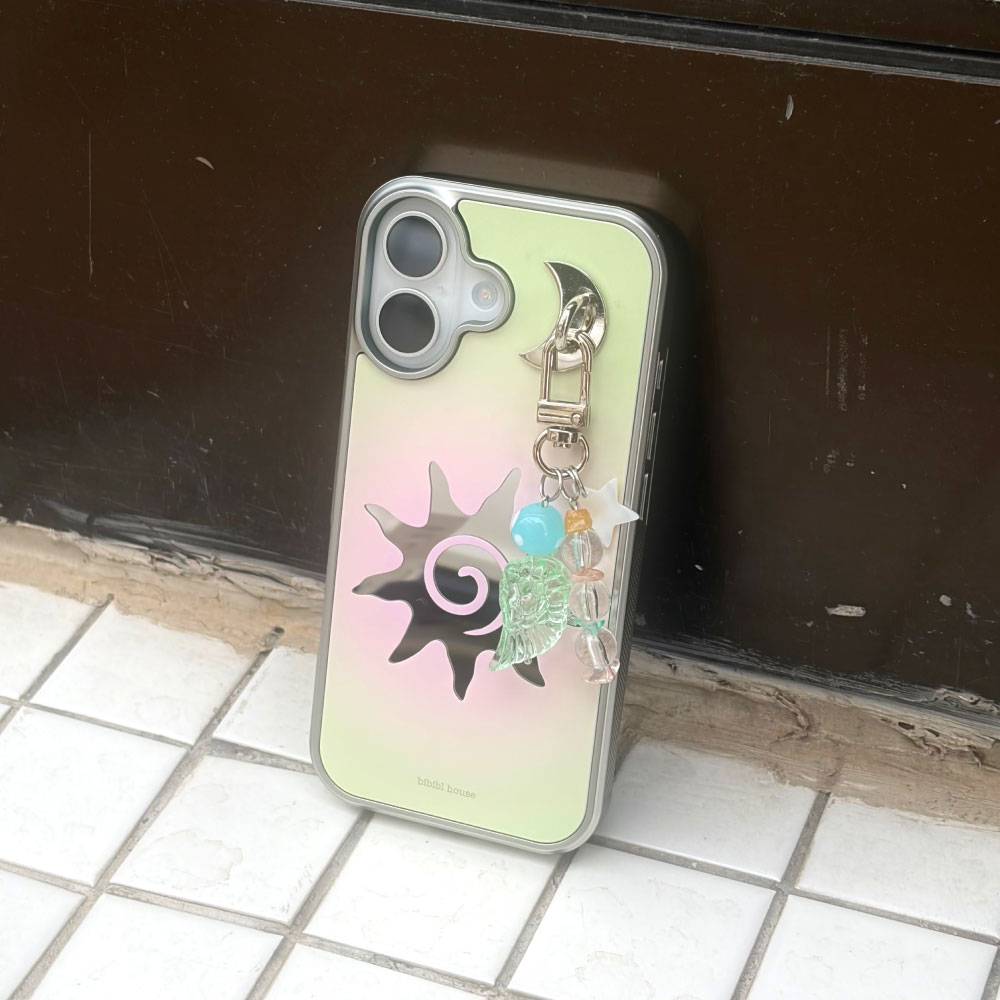 비비블 하우스 실버미러 태양 폰케이스(BIBIBL HOUSE Silver Sun Phone Case) - 4