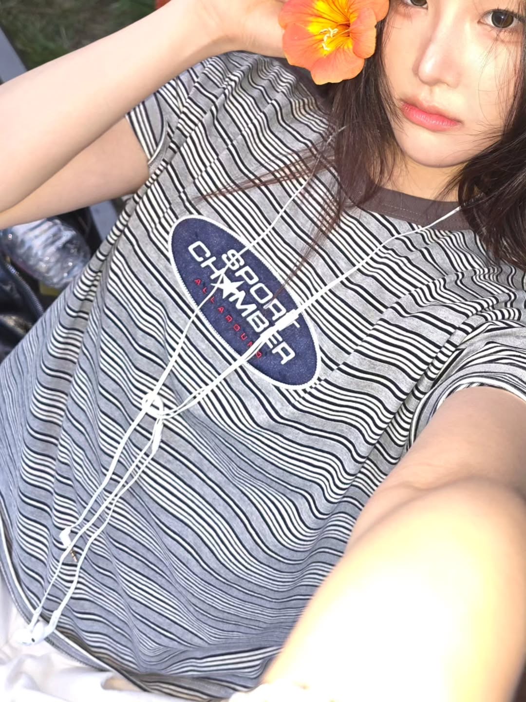 SPORT CHAMBER Capsule T-shirt GRAY 착용 스타일 - 5