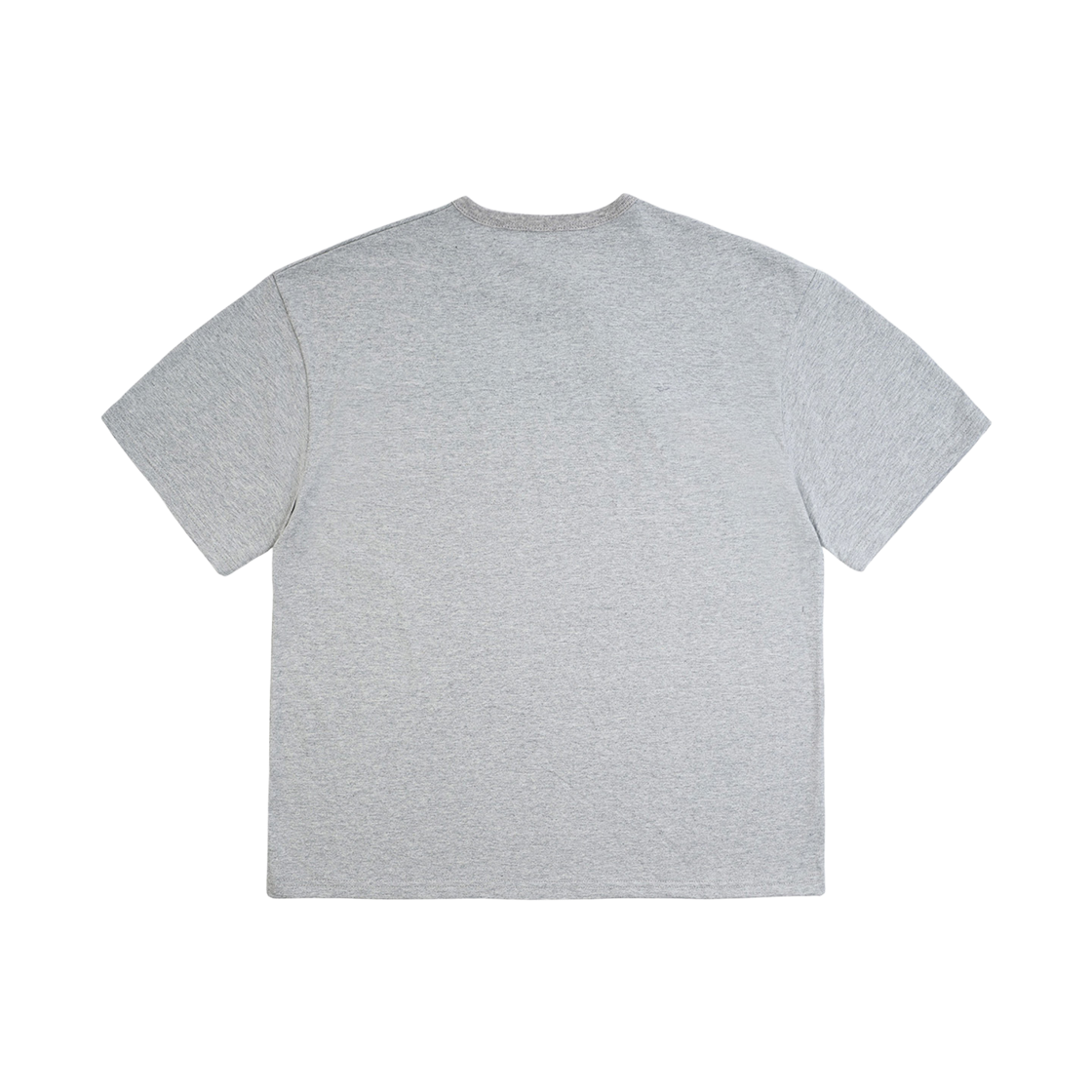 노디 프라우들리 헨리넥 반팔 크롭 티셔츠 멜란지 그레이(NODI Proudly Henley Neck Crop Tee Melange Gray) - 2