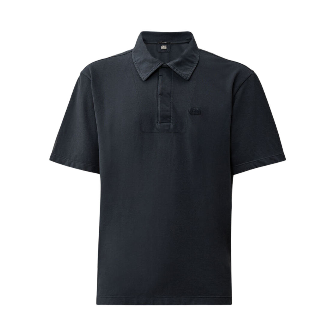 20CMPL175A005527S889 C.P. Company 24/1 Piquet Button Short Sleeve Polo Midnight Navy Blue - 26SS
