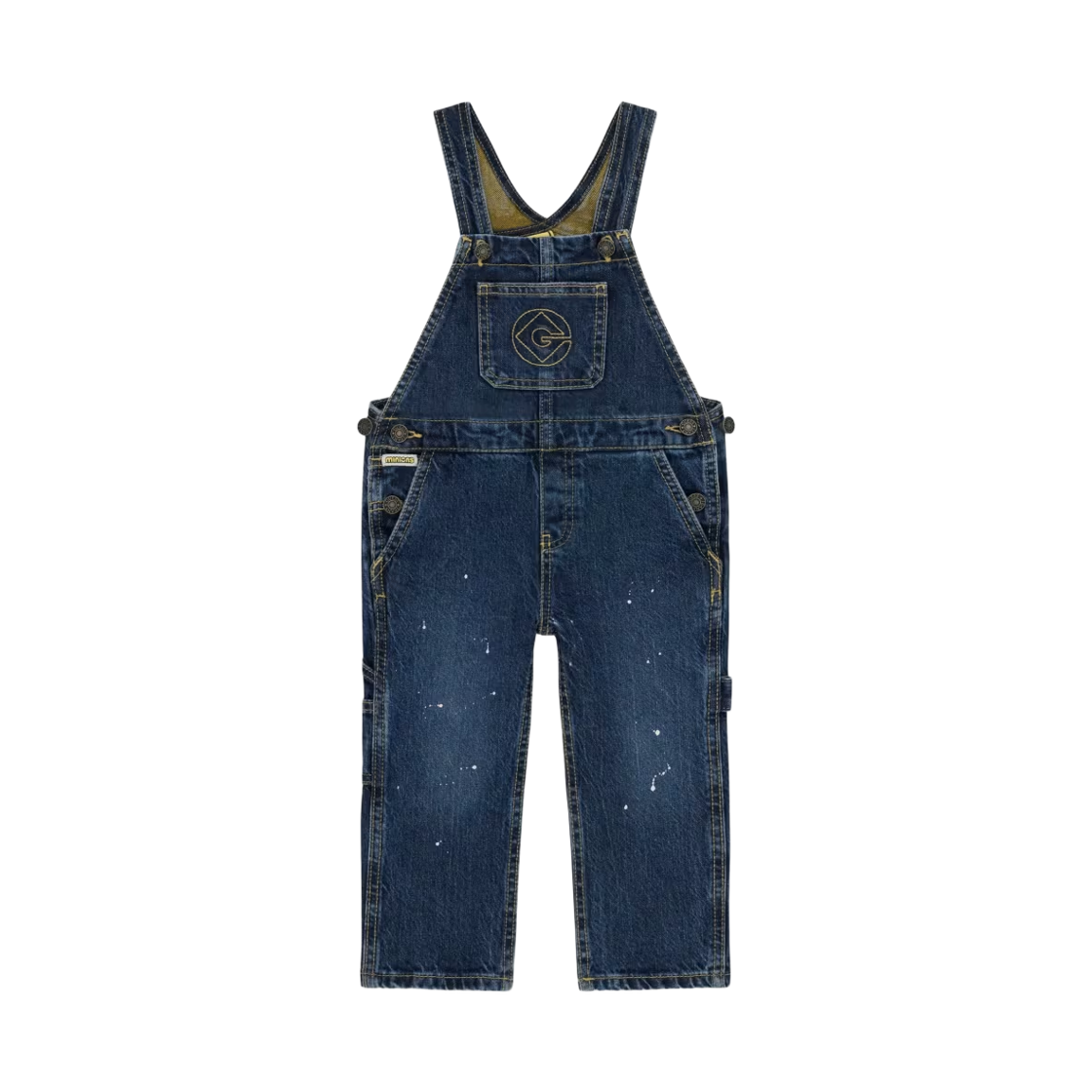 (키즈) 게스 진 x 미니언즈 데님 던가리 블루((Kids) GUESS Jeans x Minions Denim Dungaree Blue) - 1