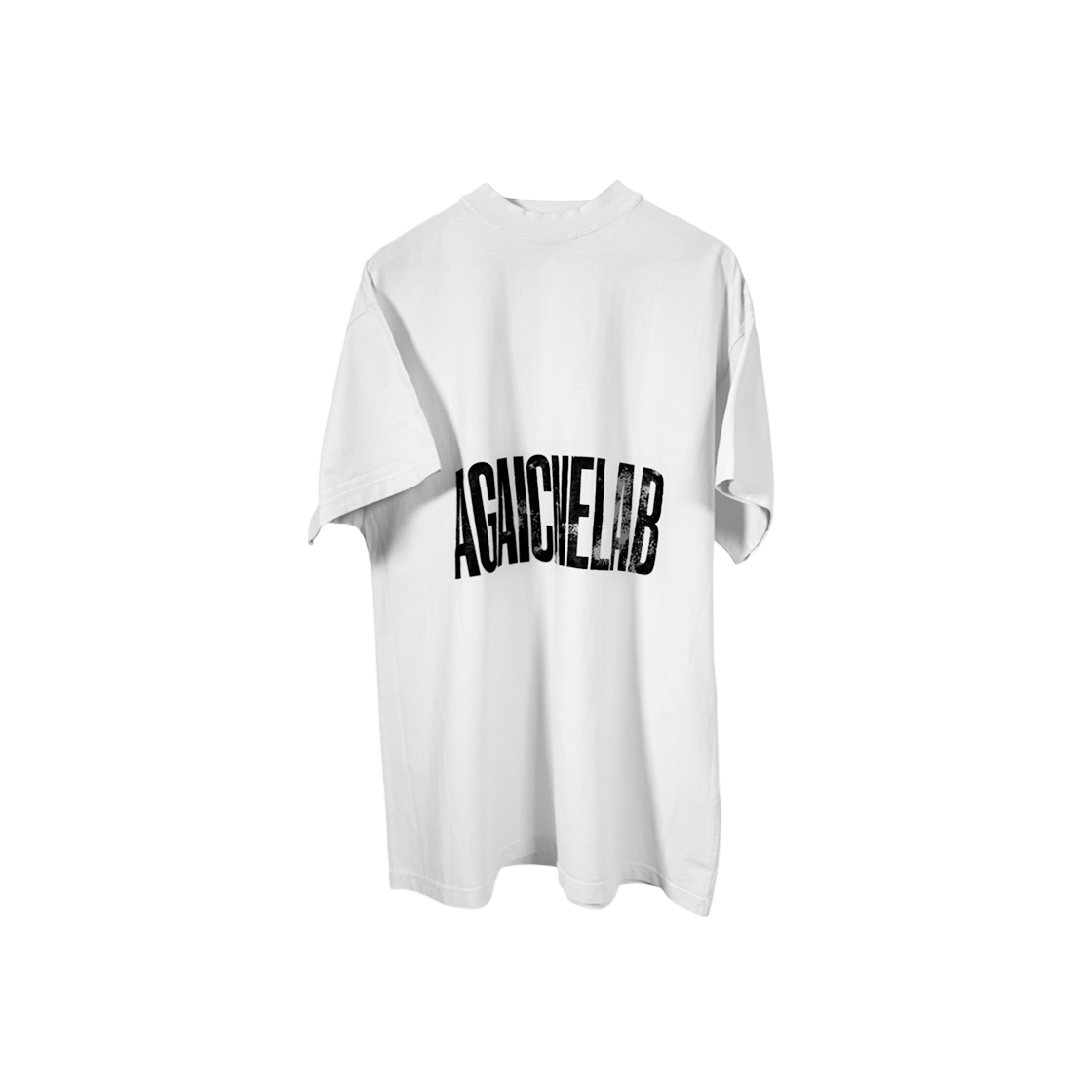 발렌시아가 AGAICNELAB 로고 라지핏 반팔 티셔츠 화이트(Balenciaga AGAICNELAB Logo Oversized T-Shirt White)