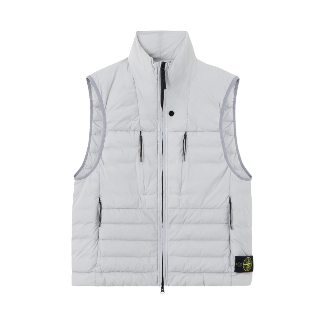 L2S15G1000-11S0183-V0049 Stone Island G100011 Seamless Tunnel Nylon Down-TC Down Vest with Anti-Drop Finish Ash Grey - 26FW
