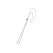 Toga Too Metal Concho Loop Tie Silver - 26FW
