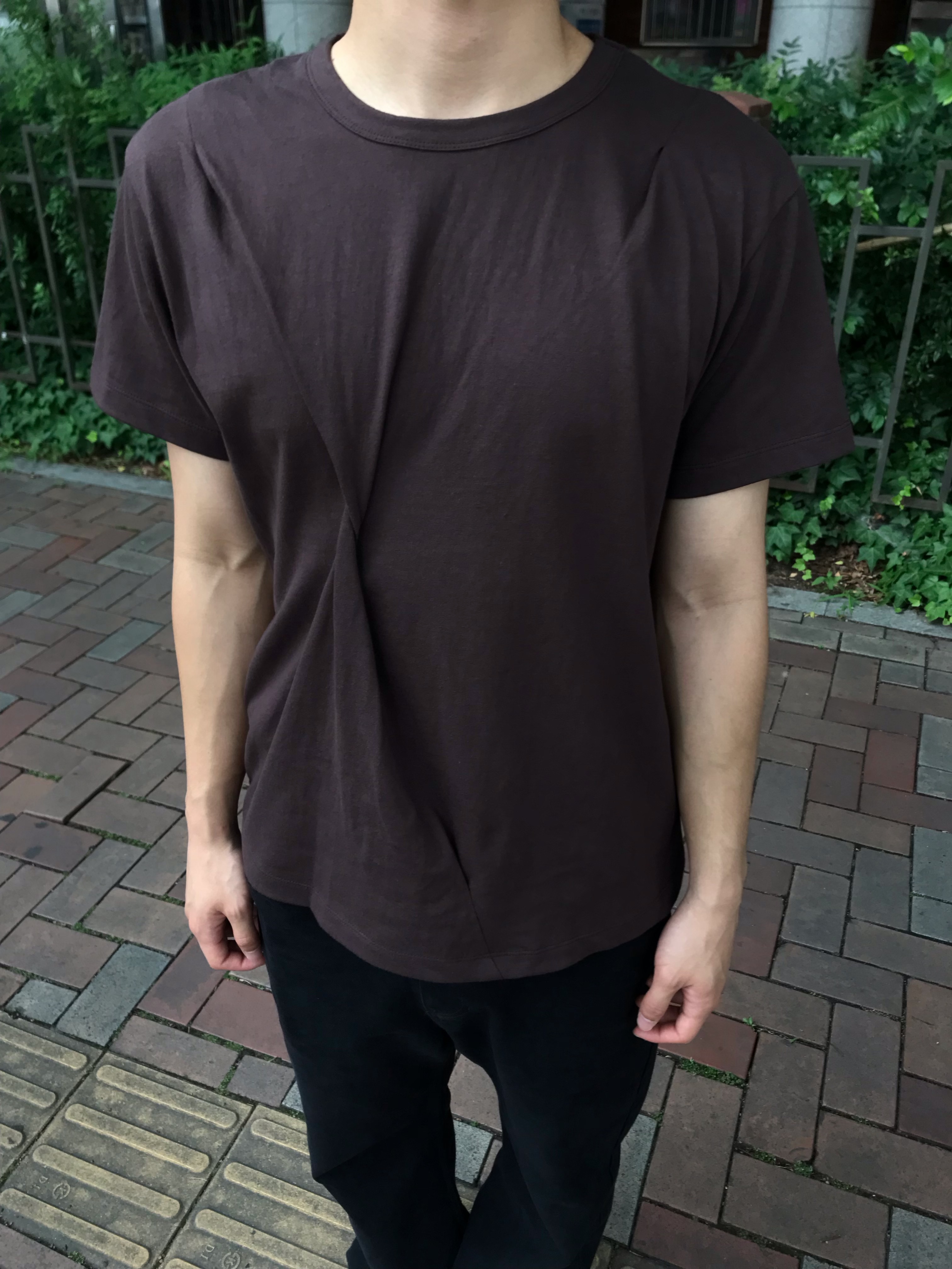 Farfromwhat Far Wrinkled Washed Pants_Black 착용 스타일 - 3