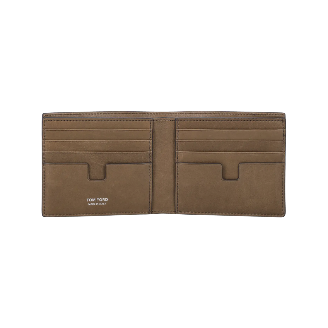 톰포드 누벅 T 라인 클래식 바이폴드 월렛 올리브 브라운(Tom Ford Nubuck T Line Classic Bifold Wallet Olive Brown) - 2