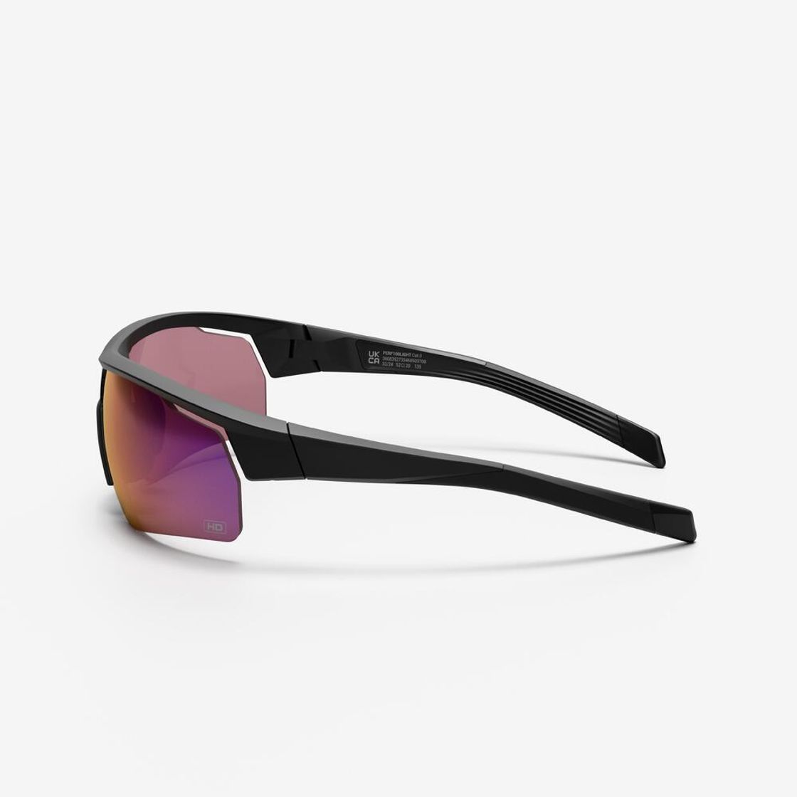 데카트론 성인 스포츠 선글라스 카테고리3 로드R 500 스모크 블랙(DECATHLON Adult Sports Sunglasses Category 3 RoadR 500 Smoke Black) - 4