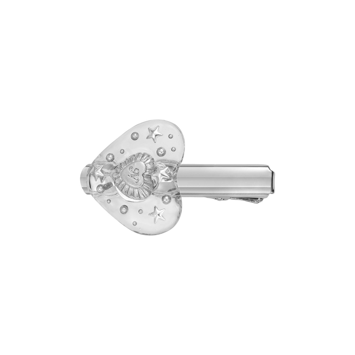 엔프프 글레이즈 하트 헤어핀 화이트(Nff Glaze Heart Hairpin White)