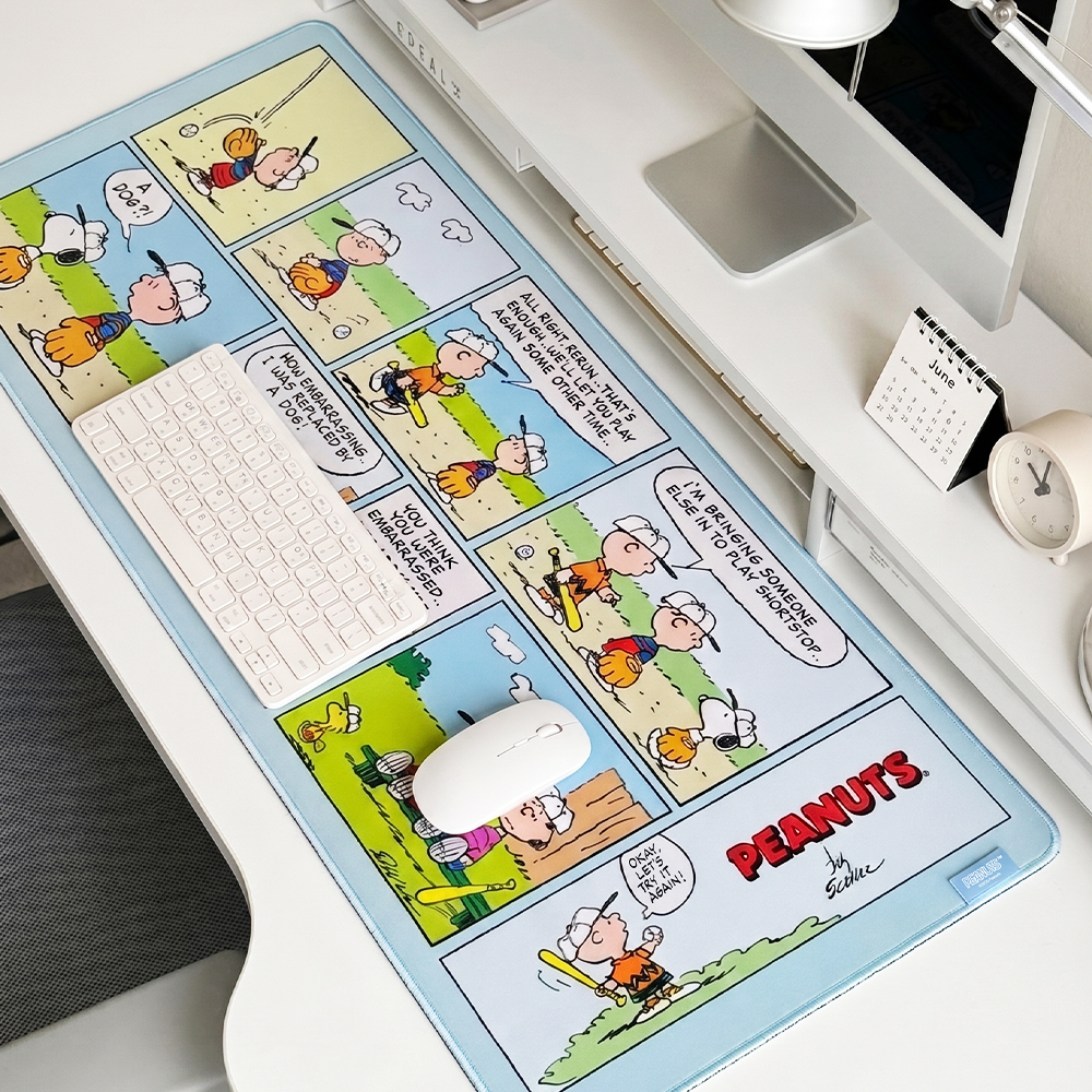 로이체 스누피 논슬립 방수코팅 데스크 마우스 키보드 장패드(Royche Snoopy Non-Slip Water-Resistant Extended Mouse Pad) - 3