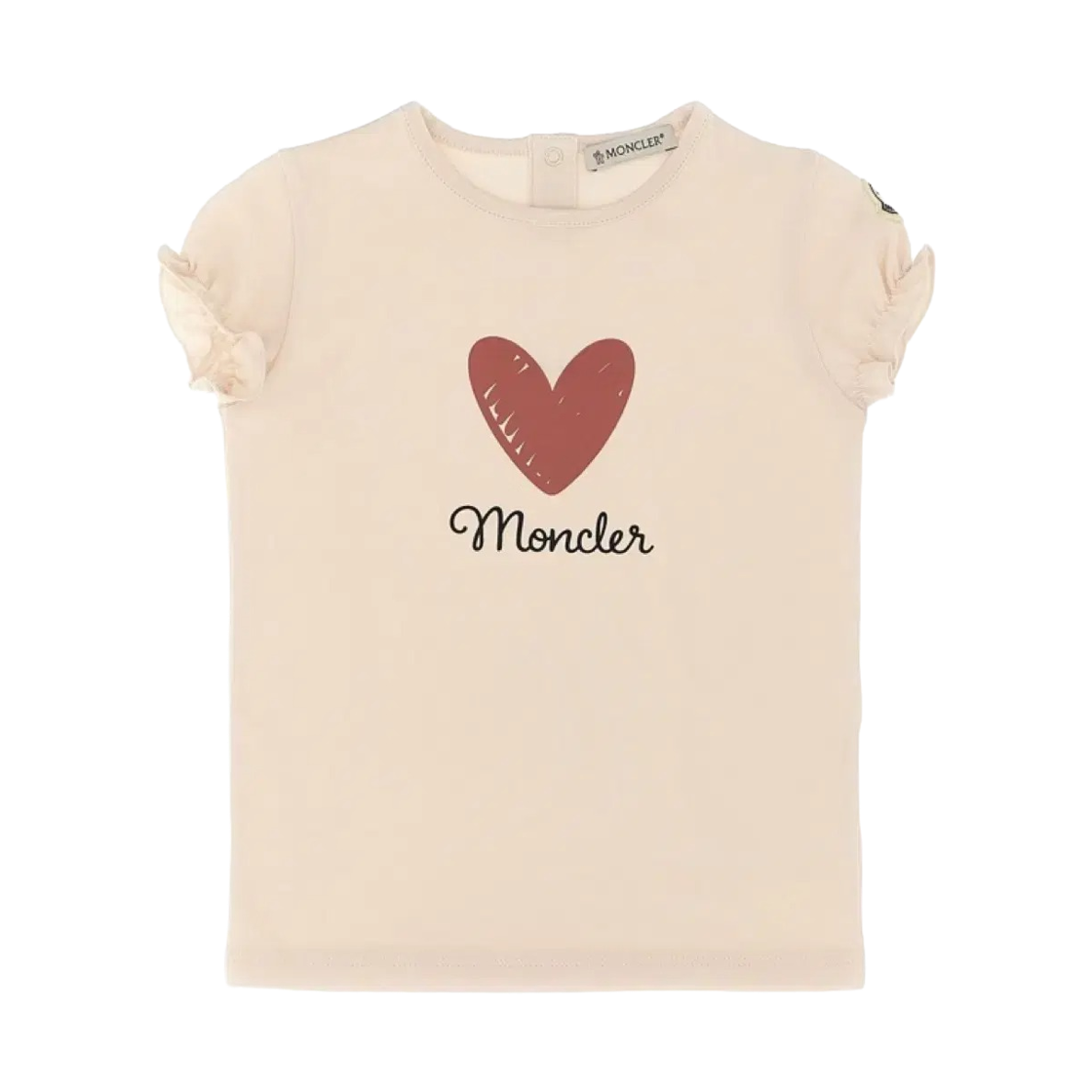 K2-951-8C00012-89AUM-529 (Kids) Moncler Enfant Heart Print T-Shirt Pink - 25FW