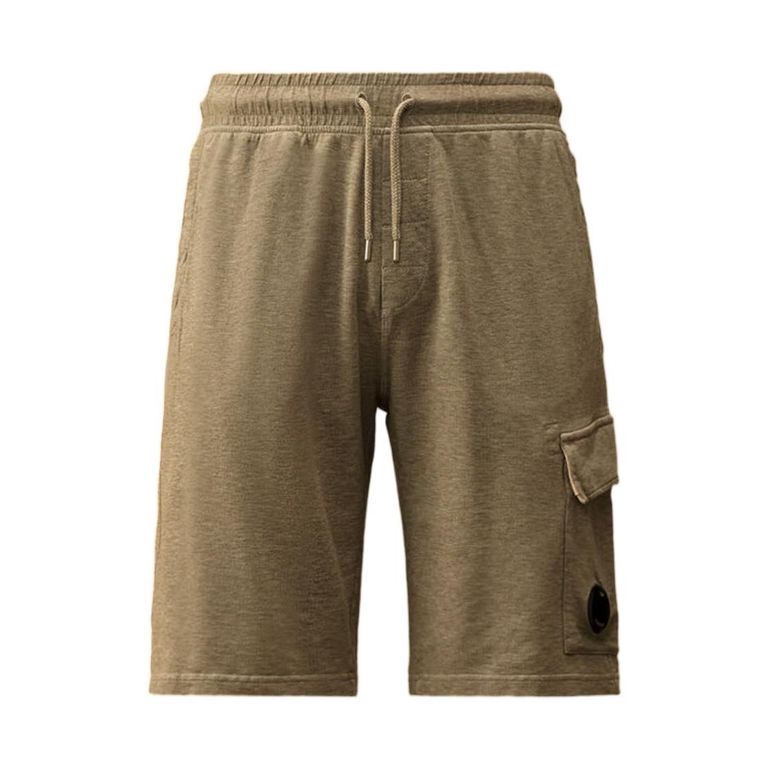 C.P. 컴퍼니 라이트 플리스 카고 렌즈 스웨트쇼츠 그레이스톤 멜란지 - 25FW(C.P. Company Light Fleece Cargo Lens Sweatshorts Greystone Melange - 25FW) - 1