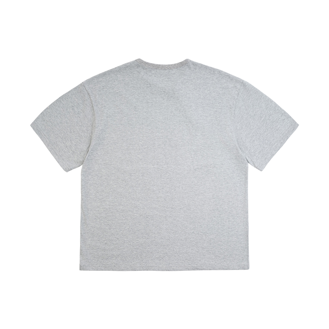 노디 오버도즈 헨리넥 반팔 크롭 티셔츠 멜란지 그레이(NODI Overdose Henley Neck Crop Tee Melange Gray) - 2