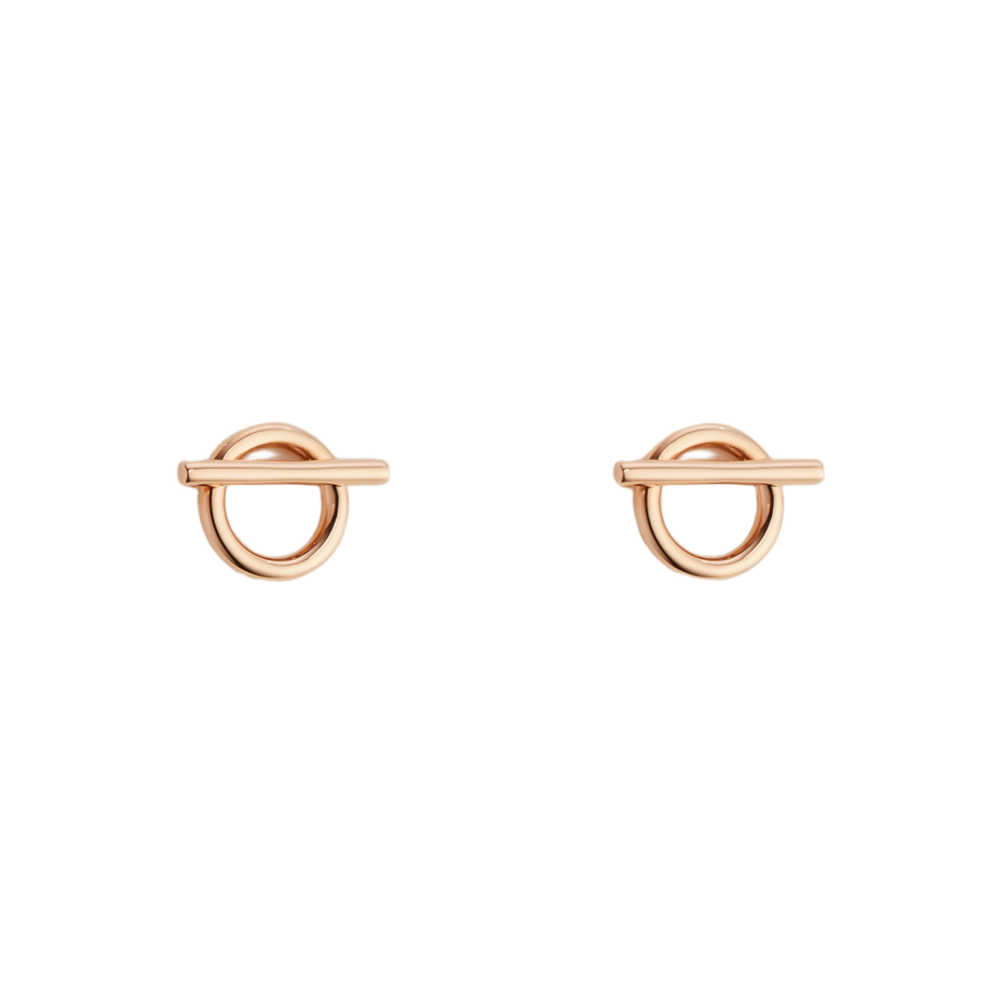 H219596B00 (W) Hermes Small Echappee Earrings Rose Gold
