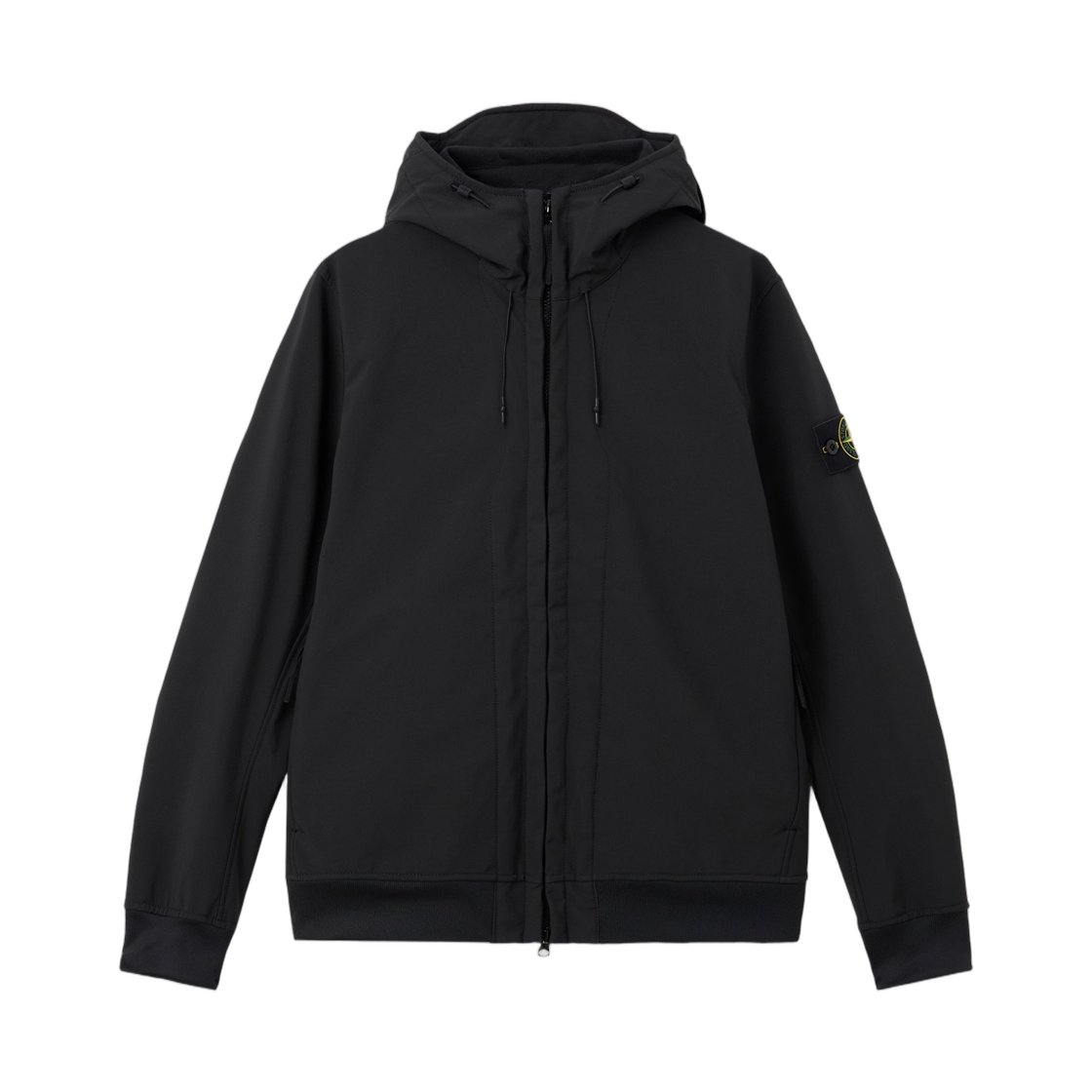 L2S15Q1000-04S0B22-V0029 Stone Island Q100004 Soft Shell-R_E.Dye Technology Hooded Jacket with Wind- And Water-Resistant Membrane Black - 26FW
