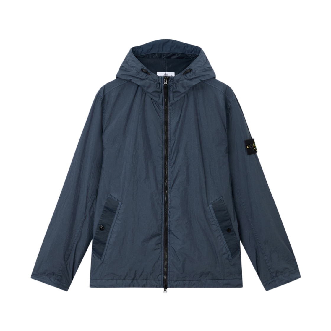L2S1541000-01S0A23-V002E Stone Island 4100001 Crinkle Reps NY Hooded Jacket with Wind Resistance And Anti-Drop Slate Blue - 26FW
