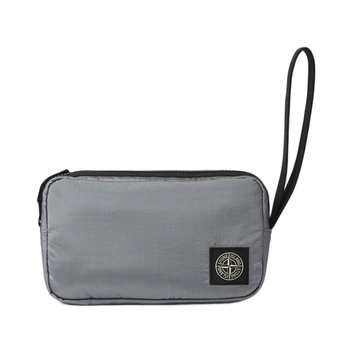 L2S1592000-19S0251-V0049 Stone Island 9200019 Coated Nylon Metal In Econyl Wrist Pouch with Internal Pockets And Zip Closure Ash Grey - 26FW