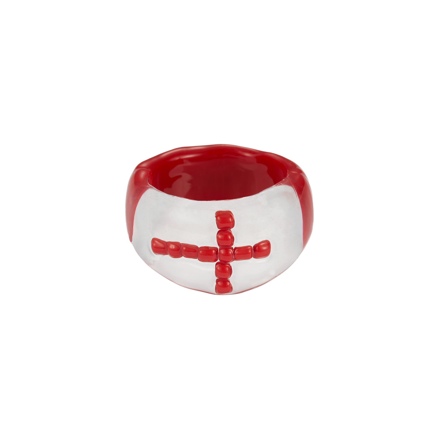 엔프프 머시 와이드 하프 링 레드(Nff Mercy Wide Half Ring Red)