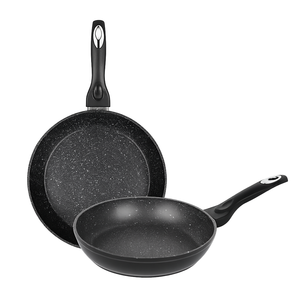 비알케이 스마트 마블 프라이팬 2종 세트 (24+28cm)(BRK Smart Marble Frypan 2‑Piece Set (24cm + 28cm))