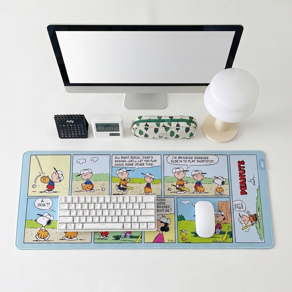 로이체 스누피 논슬립 방수코팅 데스크 마우스 키보드 장패드(Royche Snoopy Non-Slip Water-Resistant Extended Mouse Pad) - 2