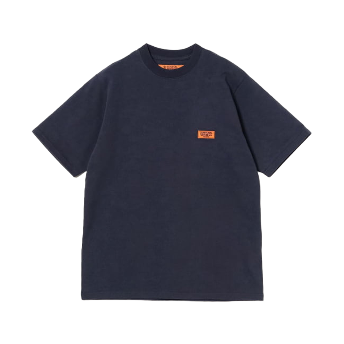 11-04-1387-498 Beams x Universall Overall Logo T-Shirt Navy
