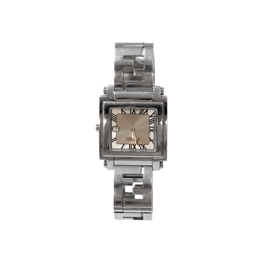 ITB5EV3TLKM5 Fendi Quadro Steel Quartz Watch C-B61730