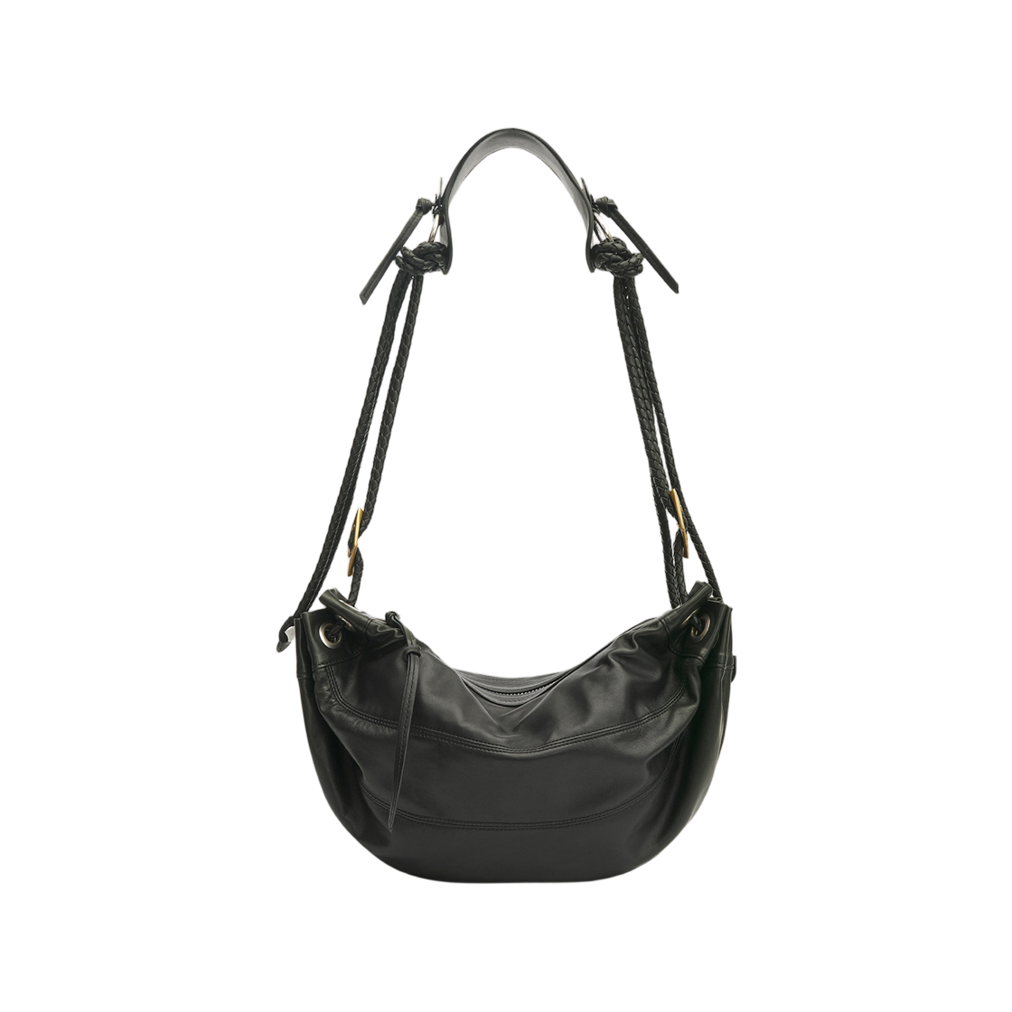 이자벨 마랑 마이아 미디움 램스킨 레더 숄더백 블랙(Isabel Marant Maia Medium Lambskin Leather Shoulder Bag Black)
