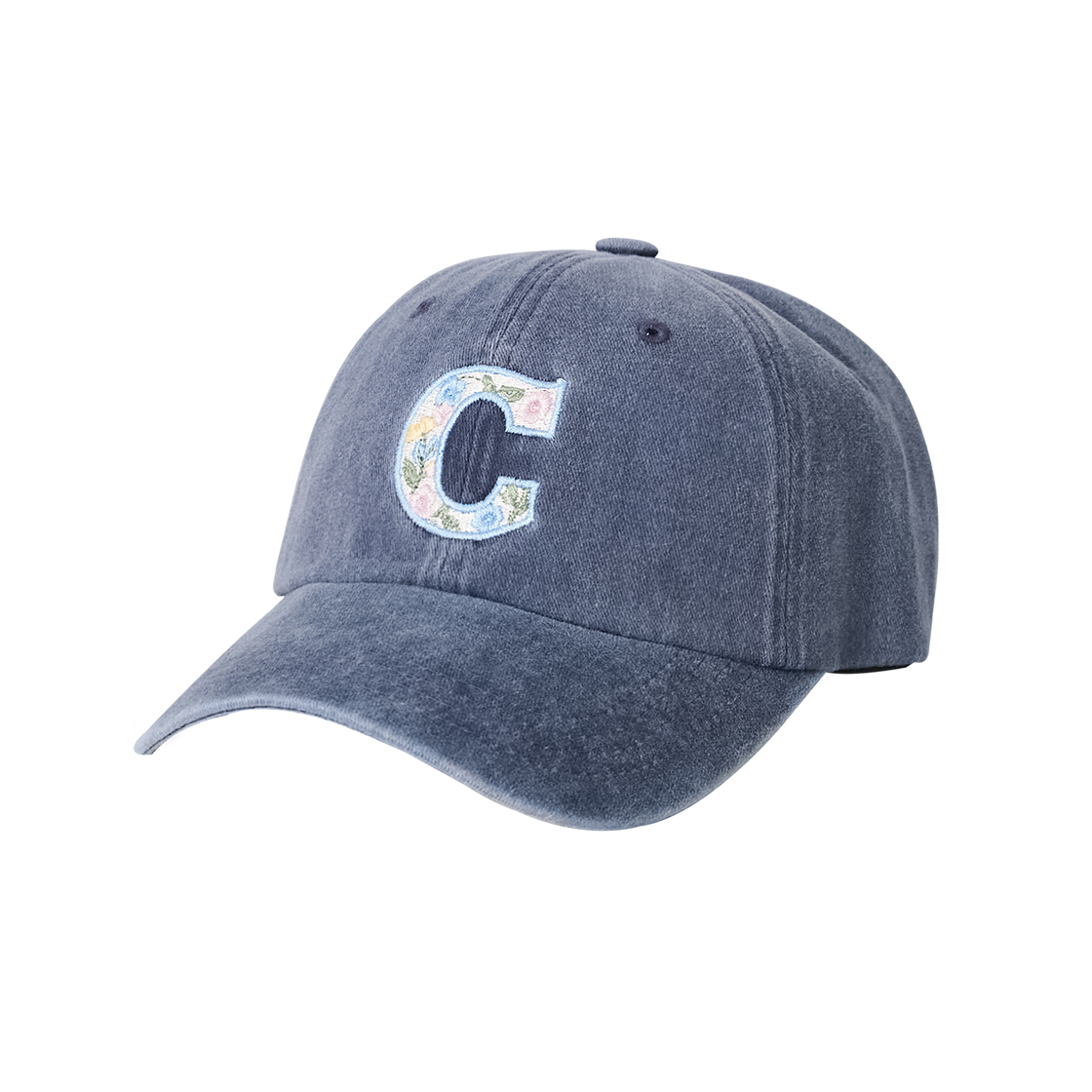 올인컴플리트 플라워 C 워싱 볼캡 네이비(Allincomplete Flower C Washing Ball Cap Navy) - 2