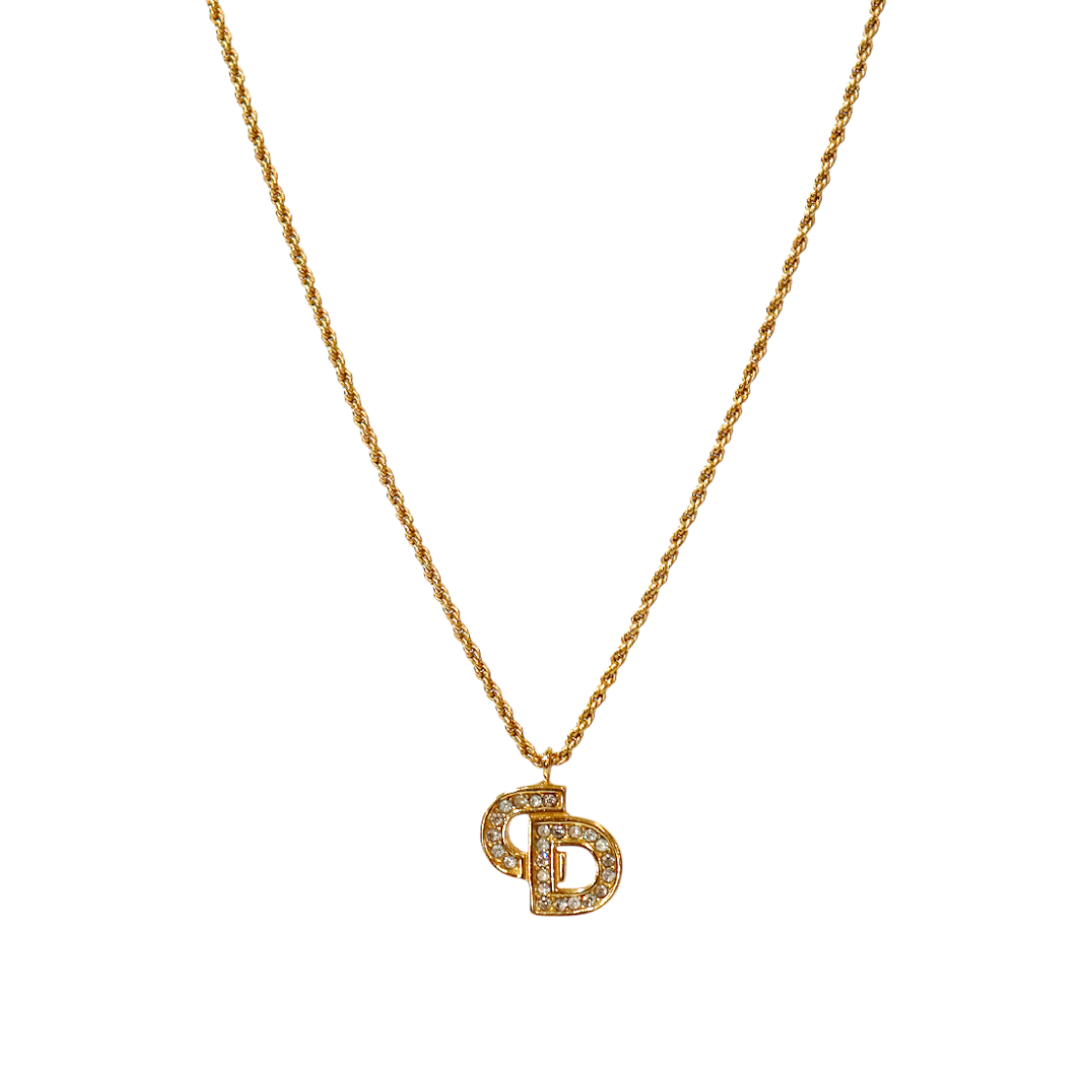 IT59DG8PKJCC Dior Cubic CD Gold Necklace A-B56744