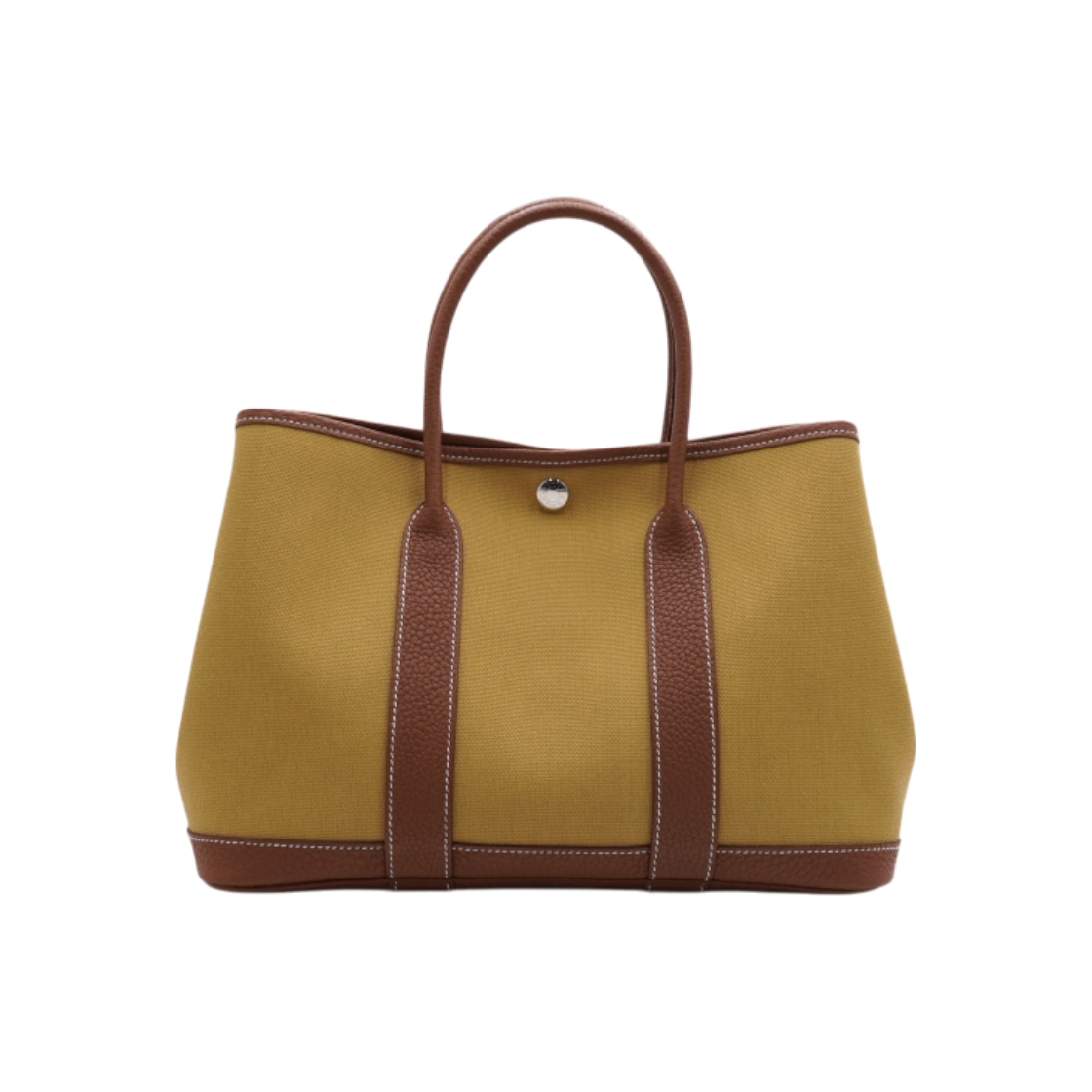 ITMGP5BWVMTQ Hermes Ginger Gold Canvas Negonda Garden Party 30 Tote Bag