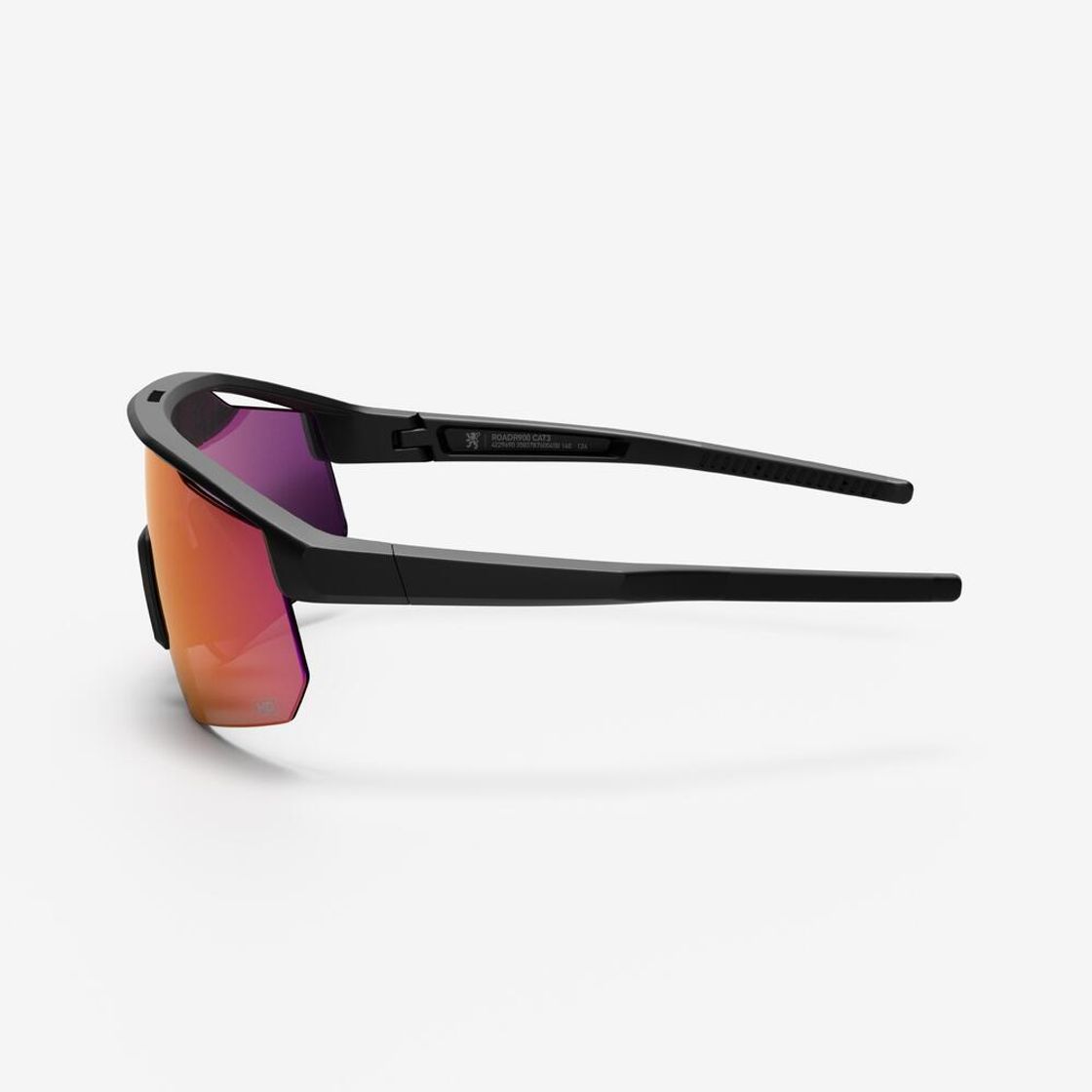 데카트론 성인 스포츠 선글라스 미러렌즈 퍼프 500 HD 스모크 블랙(DECATHLON Adult Sports Sunglasses Mirror Lens Perf 500 HD Smoke Black) - 7