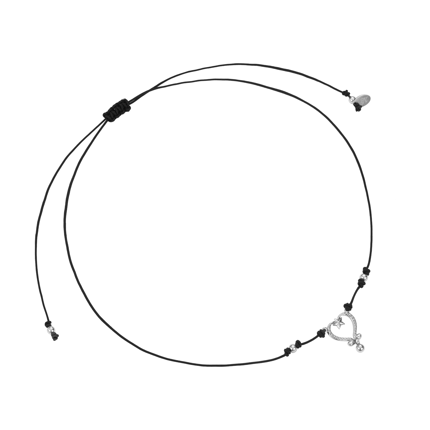 엔프프 하트엔젤 네크리스 블랙(Nff Heartangel Necklace Black)