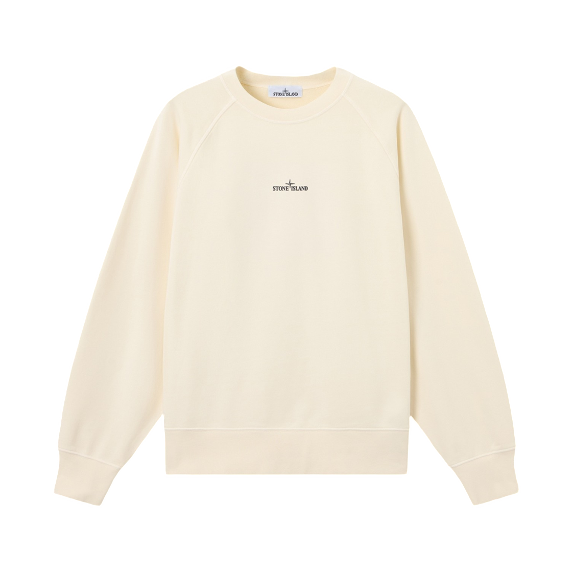 L2S1561000-08S0466-V0093 Stone Island 6100008 Cotton Fleece Oversized-Fit Crewneck Sweatshirt with Desert Print Ivory - 26FW