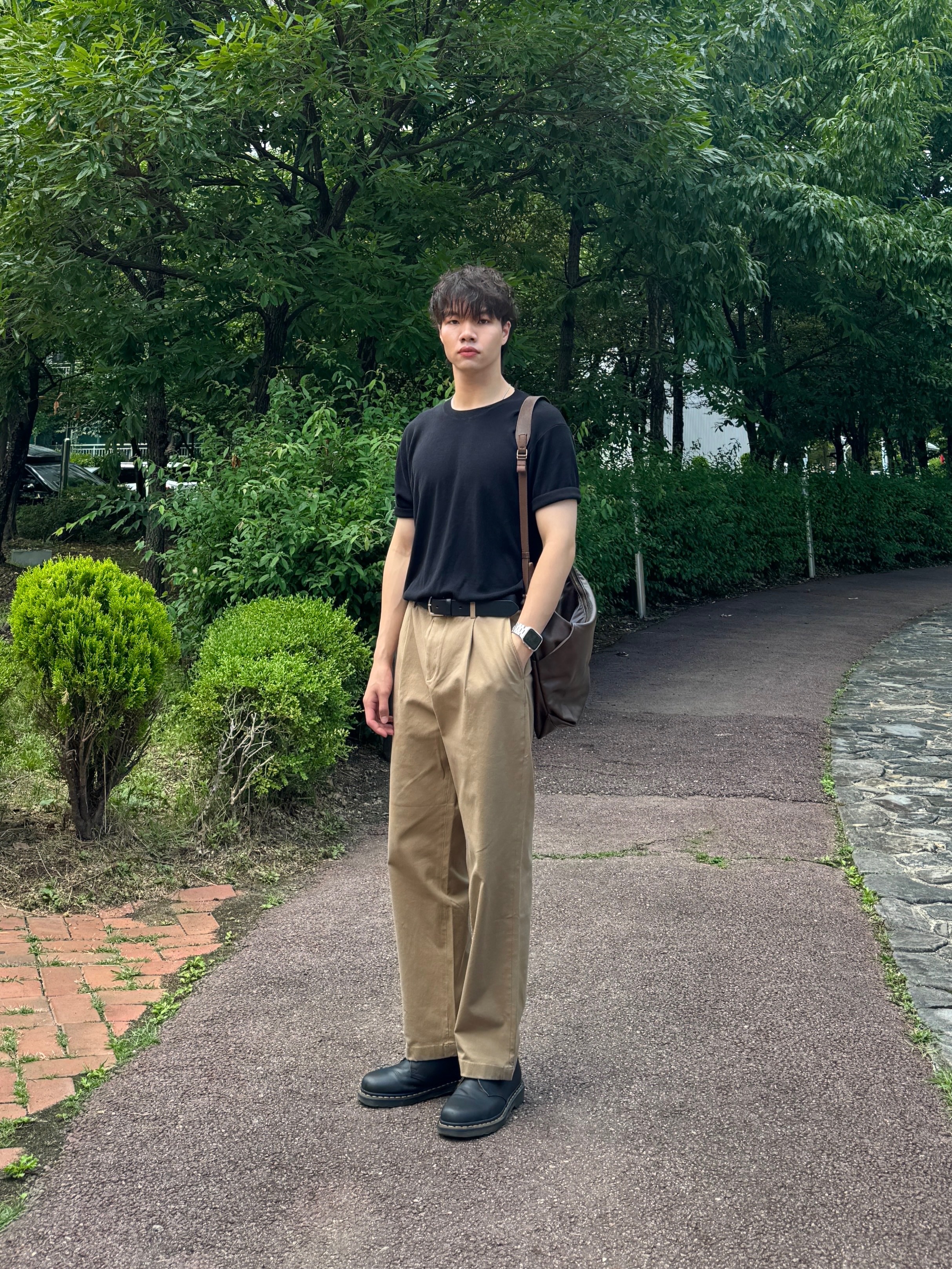 Dr. Martens 1461 Nappa Black 착용 스타일 - 2