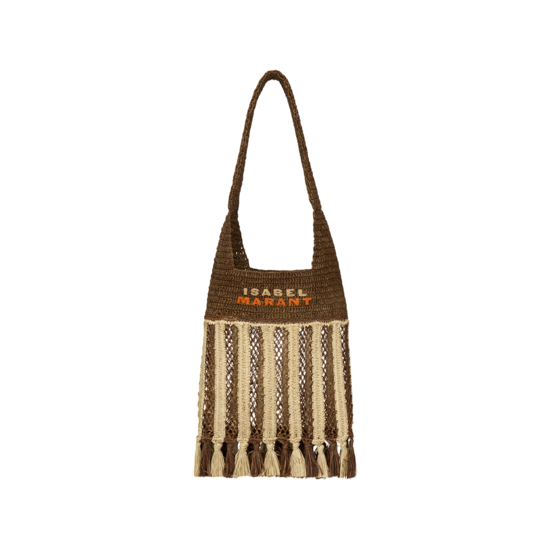 이자벨 마랑 프라이아 스몰 숄더 스트라이프 라피아 백 내츄럴 브라운(Isabel Marant Praia Small Shoulder Striped Raffia Bag Natural Brown) - 1