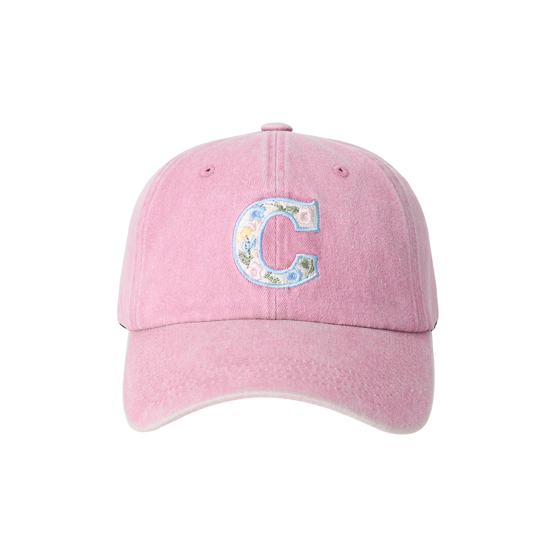 올인컴플리트 플라워 C 워싱 볼캡 핑크(Allincomplete Flower C Washing Ball Cap Pink) - 1