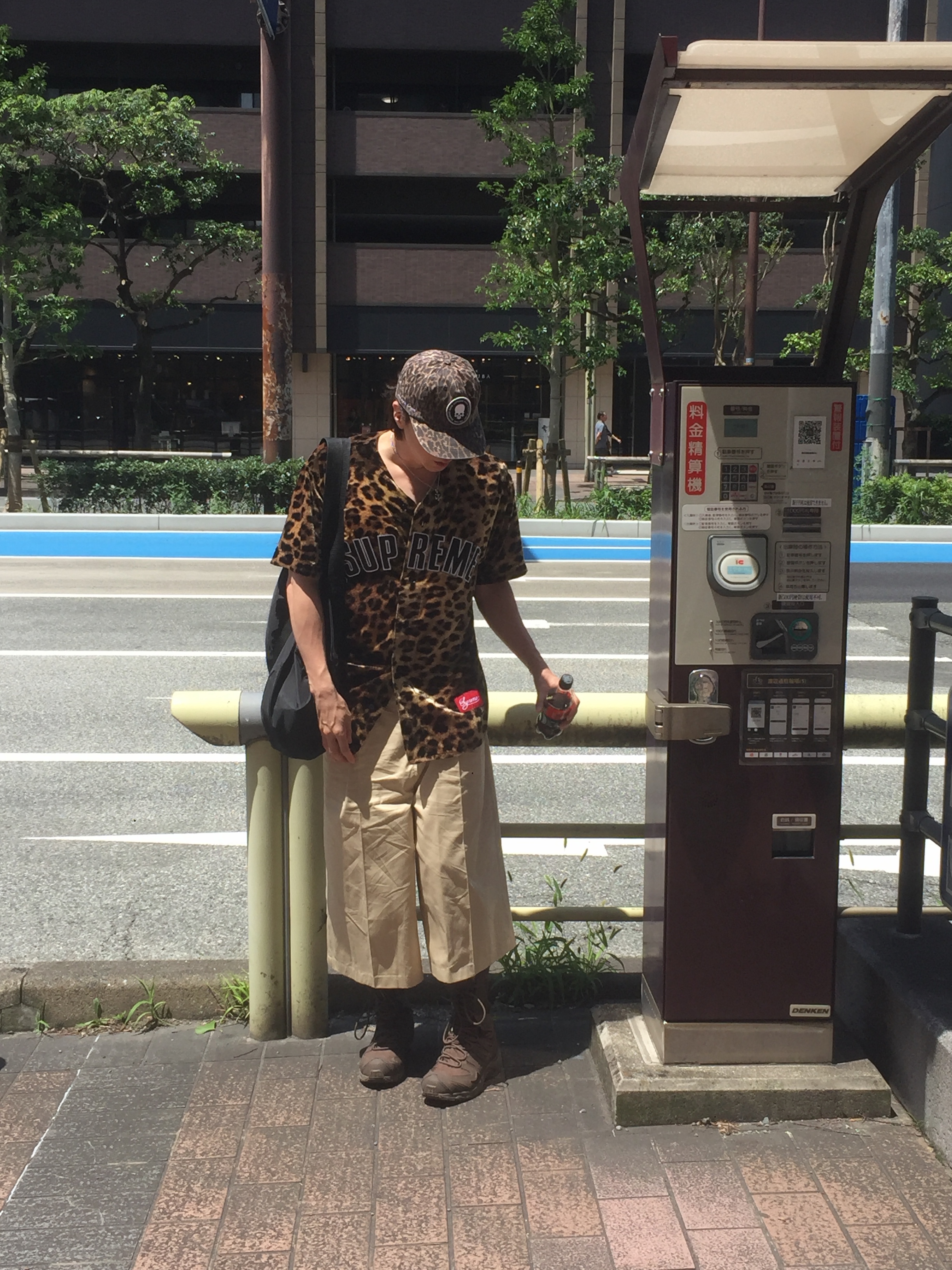 Supreme Velvet Baseball Jersey Leopard - 25SS, Supreme x Number (N)ine 6-Panel Leopard - 25FW 착용 스타일 - 5
