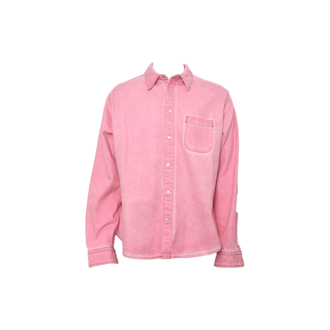 ITMOMALBANFV Marni Pink Washed Cotton Men Denim Shirt