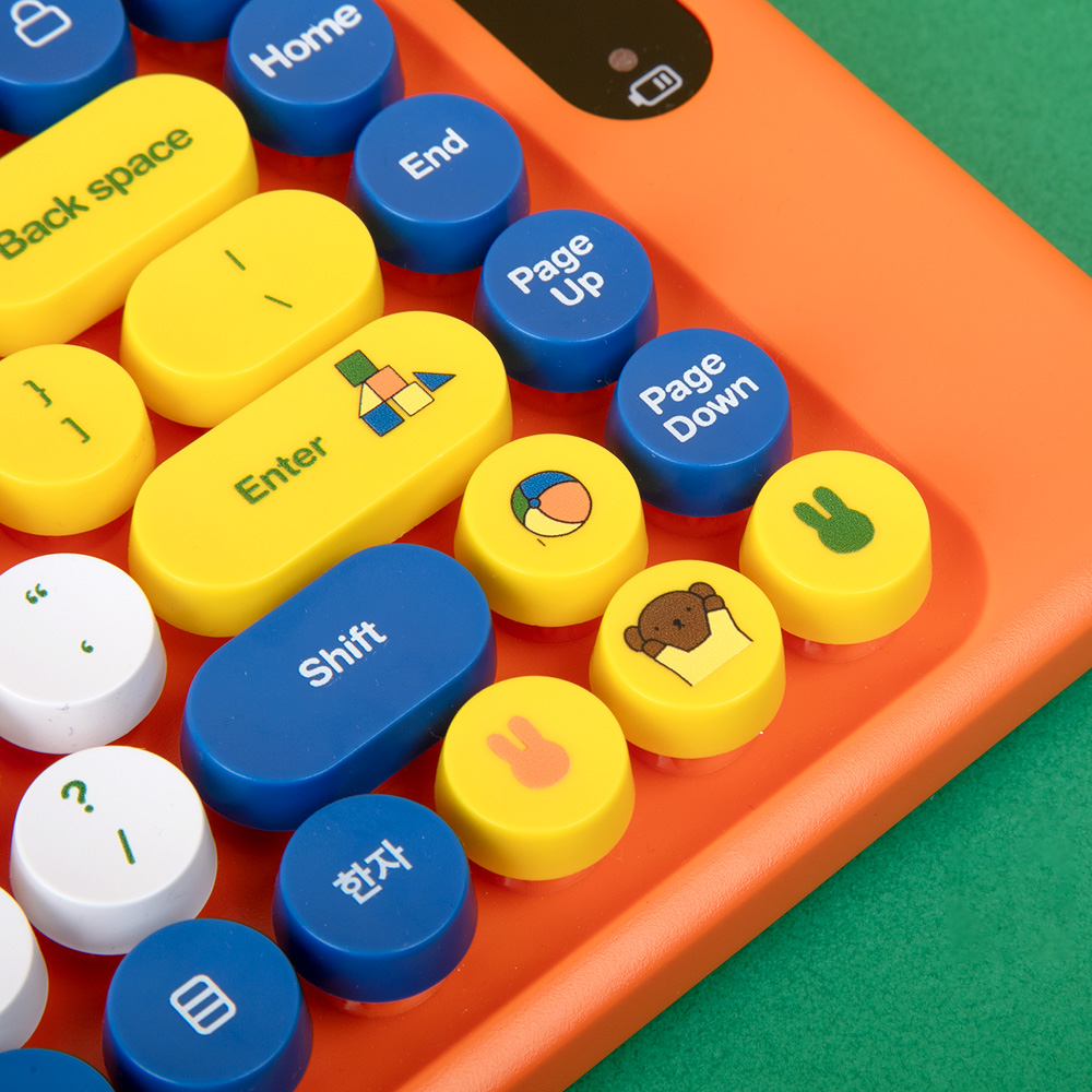 로이체 미피 텐키리스 멀티페어링 블루투스 저소음 무선 키보드 마우스 세트(Royche Miffy Tenkeyless Multi-Pairing Bluetooth Silent Wireless Keyboard & Mouse Set) - 6