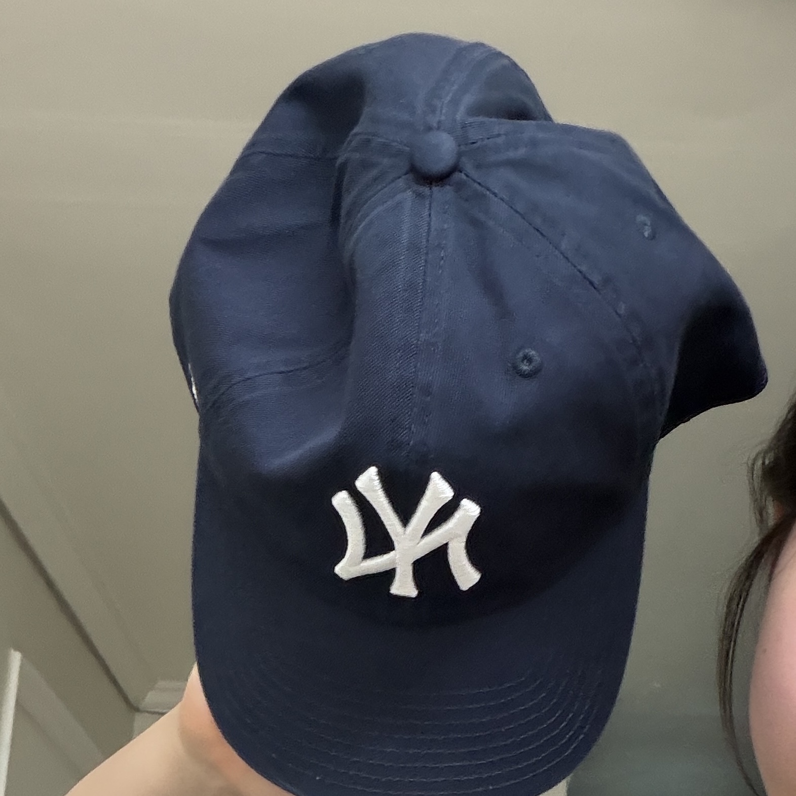 47 Brand New York Yankees Clean Up Navy 착용 스타일