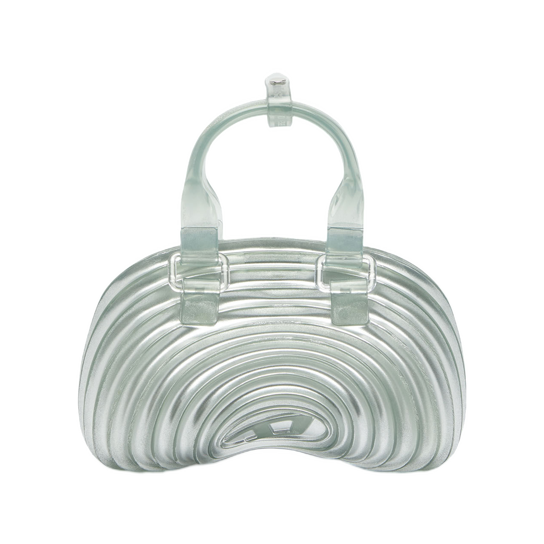 디젤 x 멜리사 퀀텀 돔 핸드백 멜플렉스 실버(Diesel x Melissa Quantum Dome Handbag In Melflex Silver)