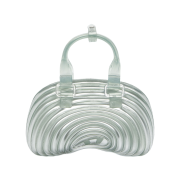Diesel x Melissa Quantum Dome Handbag In Melflex Silver