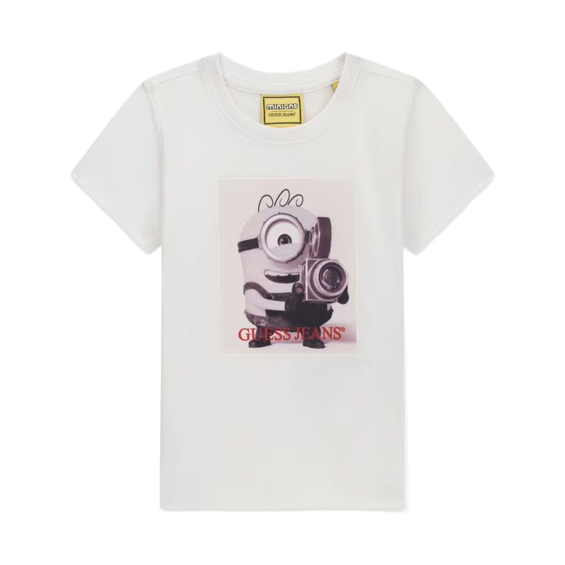 (키즈) 게스 진 x 미니언즈 프린티드 티셔츠 화이트((Kids) GUESS Jeans x Minions Printed T-Shirt White) - 1