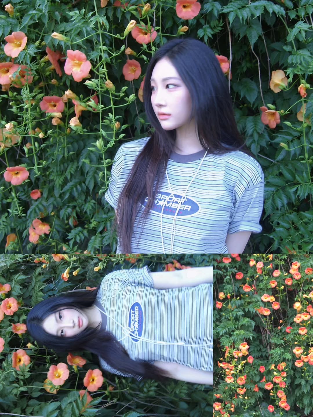 SPORT CHAMBER Capsule T-shirt GRAY 착용 스타일 - 4