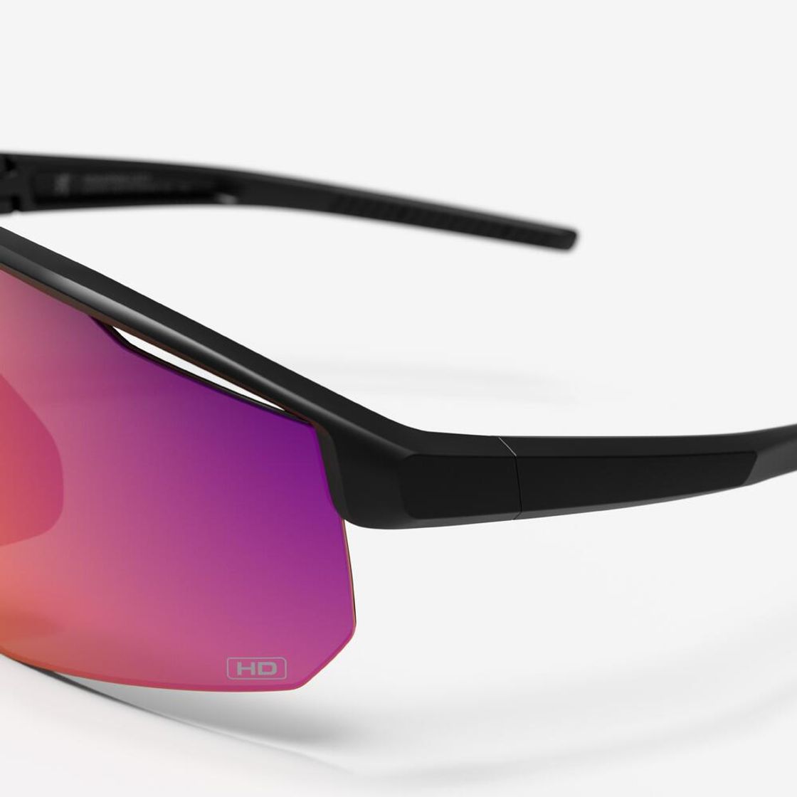 데카트론 성인 스포츠 선글라스 미러렌즈 퍼프 500 HD 스모크 블랙(DECATHLON Adult Sports Sunglasses Mirror Lens Perf 500 HD Smoke Black) - 4